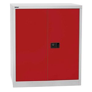 BISLEY Stahlschrank Universal E402A01G506 lichtgrau, kardinalrot 1 Fachboden 91,4 x 40,0 x 100,0 cm, aufgebaut, 1 St. BISLEY Stahlschrank Universal E402A01G506 lichtgrau, kardinalrot 1 Fachboden 91,4 x 40,0 x 100,0 cm, aufgebaut, 1 St.