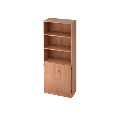 HAMMERBACHER Schrank Nussbaum - Verstellbare Fachböden, Abschließbar - Büromöbel HAMMERBACHER Schrank Nussbaum - Verstellbare Fachböden, Abschließbar - Büromöbel