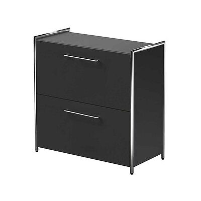 Kerkmann Artline Sideboard Weiß/Anthrazit - 2 Schubladen, 80x38x78cm Kerkmann Artline Sideboard Weiß/Anthrazit - 2 Schubladen, 80x38x78cm