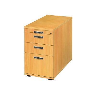 Hammerbacher Buchen Standcontainer - 4 Schubladen - Büromöbel Hammerbacher Buchen Standcontainer - 4 Schubladen - Büromöbel