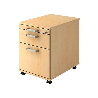 hjh OFFICE PRO SIGNA AC20 - Robuster Holz-Mobil-Schreibtischschrank mit Schloss hjh OFFICE PRO SIGNA AC20 - Robuster Holz-Mobil-Schreibtischschrank mit Schloss