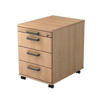 hjh OFFICE PRO SIGNA AC30 SG - Rollcontainer - Eiche - 4 Schubladen hjh OFFICE PRO SIGNA AC30 SG - Rollcontainer - Eiche - 4 Schubladen