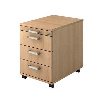 hjh OFFICE PRO SIGNA AC30 - Eiche Rollcontainer mit 3 Schubladen - Büromöbel hjh OFFICE PRO SIGNA AC30 - Eiche Rollcontainer mit 3 Schubladen - Büromöbel