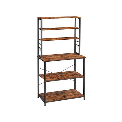 VASAGLE Vintage Braun Küchen-Organizer 80x40x167 cm - Küchenaufbewahrung VASAGLE Vintage Braun Küchen-Organizer 80x40x167 cm - Küchenaufbewahrung