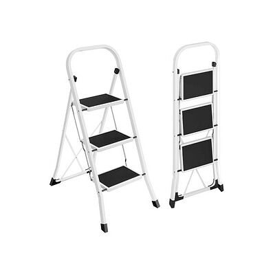 SONGMICS Klapptritt weiß 3 Stufen, H: 105,0 cm SONGMICS Klapptritt weiß 3 Stufen, H: 105,0 cm