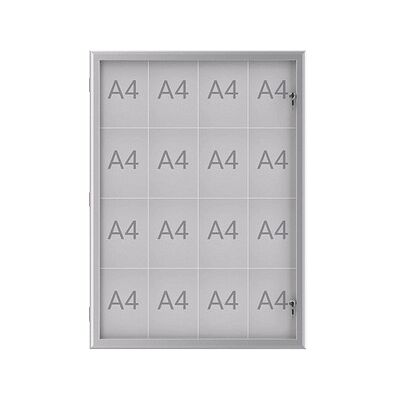MAUL Schaukasten Excite grau 16x DIN A4 95,6 x 2,8 x 130,4 cm, 1 St. MAUL Schaukasten Excite grau 16x DIN A4 95,6 x 2,8 x 130,4 cm, 1 St.