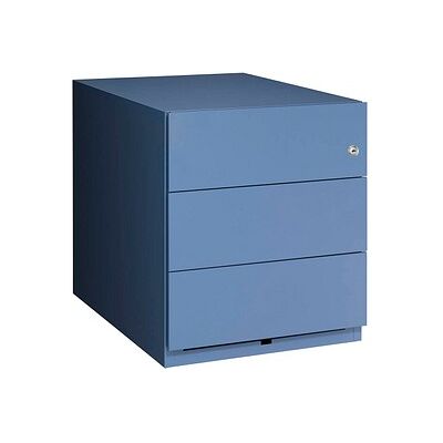 Bisley Stahl 3-Drawer Rollcontainer - Büromöbel Blau Bisley Stahl 3-Drawer Rollcontainer - Büromöbel Blau
