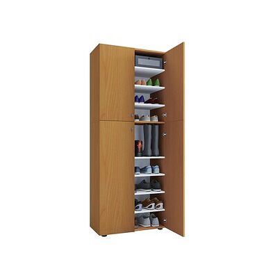 VCM Holz-Schuhschrank - 4 Türen, 9 Fächer - Schuhmöbel VCM Holz-Schuhschrank - 4 Türen, 9 Fächer - Schuhmöbel