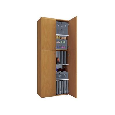 VCM Lona Schuhschrank - 5 Fächer, 4 Türen, Braun VCM Lona Schuhschrank - 5 Fächer, 4 Türen, Braun
