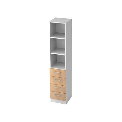hjh OFFICE PRO SIGNA G 7600 RE - Weiß/Eiche Büro-Speicherschrank hjh OFFICE PRO SIGNA G 7600 RE - Weiß/Eiche Büro-Speicherschrank