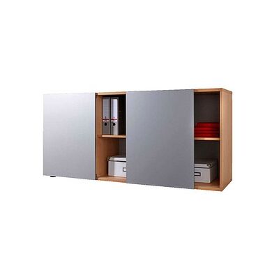 HAMMERBACHER V1780/6/S Silber Sideboard - Büroaufbewahrung HAMMERBACHER V1780/6/S Silber Sideboard - Büroaufbewahrung