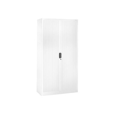 C+P Weißes Rollladenschrank - Schrank mit horizontalem Rollladen C+P Weißes Rollladenschrank - Schrank mit horizontalem Rollladen