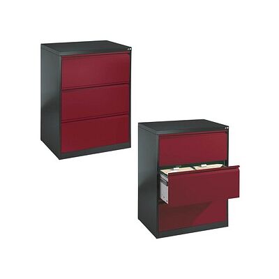 CP C 2000 Acurado Hängeregistraturschrank grau, rubinrot 3 Schubladen 78,7 x 59,0 x 104,5 cm, 1 St. CP C 2000 Acurado Hängeregistraturschrank grau, rubinrot 3 Schubladen 78,7 x 59,0 x 104,5 cm, 1 St.