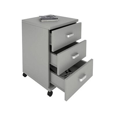 VCM Tobila Stauraumcontainer - 3 Schubladen, Grau, 45x44x58cm VCM Tobila Stauraumcontainer - 3 Schubladen, Grau, 45x44x58cm