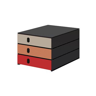 styro Schubladenbox styroval pro feelings Hedgehog grau, dunkelorange, rot 14-8050.He, DIN A4 mit 3 Schubladen, 1 St. styro Schubladenbox styroval pro feelings Hedgehog grau, dunkelorange, rot 14-8050.He, DIN A4 mit 3 Schubladen, 1 St.