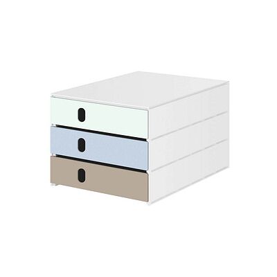 styro Schubladenbox styroval pro feelings, Sea Shore weißgrün, hellblau, beige 14-8050.Se, DIN A4 mit 3 Schubladen, 1 St. styro Schubladenbox styroval pro feelings, Sea Shore weißgrün, hellblau, beige 14-8050.Se, DIN A4 mit 3 Schubladen, 1 St.