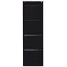 BISLEY Hängeregistraturschrank schwarz 4 Schubladen 41,3 x 62,2 x 132,1 cm schwarz