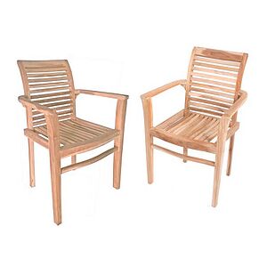 Garden Pleasure Gartenstühle mit Armlehnen JAVA braun, 2 St. Garden Pleasure Gartenstühle mit Armlehnen JAVA braun, 2 St.