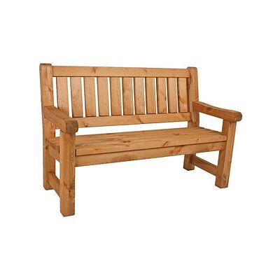 Garden Pleasure Allgäu Gartenbank – 124 cm, Beige/Braun, Outdoor Garden Pleasure Allgäu Gartenbank – 124 cm, Beige/Braun, Outdoor
