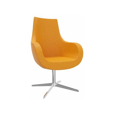 fm Pirum Orange Drehbarer Hochlehner Sessel - Sitzmöbel fm Pirum Orange Drehbarer Hochlehner Sessel - Sitzmöbel