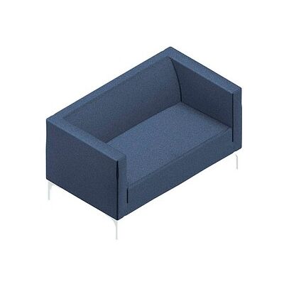 Quadrifoglio 2-Sitzer Sofa Arte blau weiß Stoff - Sofa Quadrifoglio 2-Sitzer Sofa Arte blau weiß Stoff - Sofa