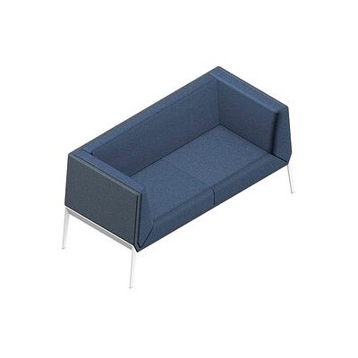 Quadrifoglio 2-Sitzer Sofa Accord blau, grau weiß Stoff - Sofa Quadrifoglio 2-Sitzer Sofa Accord blau, grau weiß Stoff - Sofa