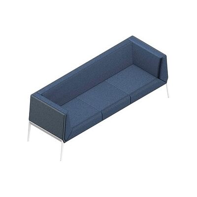 Quadrifoglio 3-Sitzer Sofa Accord - Blau, Grau, Weiß - Couch Quadrifoglio 3-Sitzer Sofa Accord - Blau, Grau, Weiß - Couch