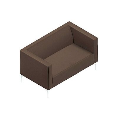 Quadrifoglio 2-Sitzer Sofa Arte braun weiß Stoff - Sofa Quadrifoglio 2-Sitzer Sofa Arte braun weiß Stoff - Sofa
