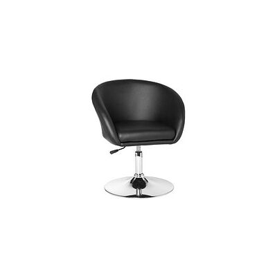 AMSTYLE Besuchersessel schwarz silber Kunstleder 62,0 x 55,0 x 72,0 - 84,0 cm, 1 St. AMSTYLE Besuchersessel schwarz silber Kunstleder 62,0 x 55,0 x 72,0 - 84,0 cm, 1 St.