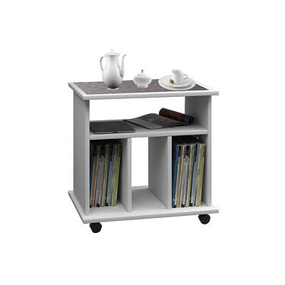 VCM my home Tabina Beistelltisch rechteckig Spanplatte weiß 60,0 cm 59,0 cm, 1 St. VCM my home Tabina Beistelltisch rechteckig Spanplatte weiß 60,0 cm 59,0 cm, 1 St.