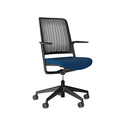 Nowy Styl Bürostuhl WITHME Stoff blau, Gestell schwarz Nowy Styl Bürostuhl WITHME Stoff blau, Gestell schwarz
