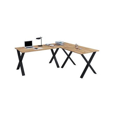 VCM my office Lona Schreibtisch - X-Fuß - Honig-eiche - 190x80cm VCM my office Lona Schreibtisch - X-Fuß - Honig-eiche - 190x80cm
