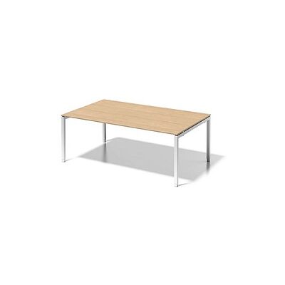 BISLEY Konferenztisch Cito ahorn, verkehrsweiß rechteckig, 4-Fuß-Gestell weiß, 200,0 x 120,0 x 65,0 - 85,0 cm BISLEY Konferenztisch Cito ahorn, verkehrsweiß rechteckig, 4-Fuß-Gestell weiß, 200,0 x 120,0 x 65,0 - 85,0 cm