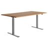 Topstar E-Table elektrisch höhenverstellbarer Schreibtisch buche rechteckig, T-Fuß-Gestell grau 180,0 x 80,0 cm buche