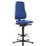 bimos Arbeitsdrehstuhl All-In-One blau Kunstleder blau