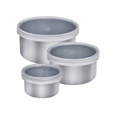 LURCH Lunchboxen-Set EDS silber 100/ 200/ 400 ml, 1 Set LURCH Lunchboxen-Set EDS silber 100/ 200/ 400 ml, 1 Set