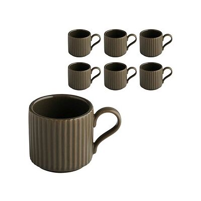 APS Espressotassen THE GRID braun 0,08 l, 6 St. APS Espressotassen THE GRID braun 0,08 l, 6 St.
