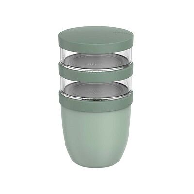 MEPAL Isolier-Speisebehälter Thermo-Lunchpot Ellipse nordic sage 0,5 + 0,2 x 0,2 l, 1 St. MEPAL Isolier-Speisebehälter Thermo-Lunchpot Ellipse nordic sage 0,5 + 0,2 x 0,2 l, 1 St.