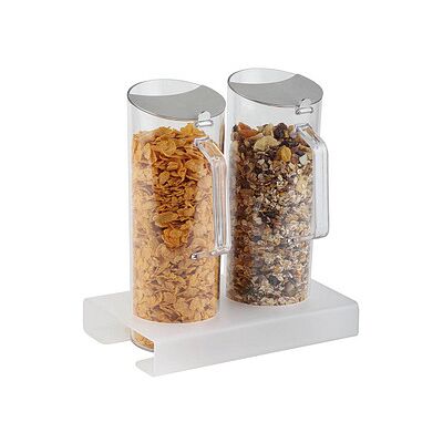APS Müslispender silber 2 x 1,5 l, 1 St. APS Müslispender silber 2 x 1,5 l, 1 St.