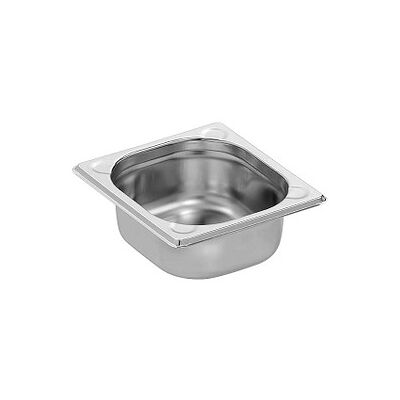 BARTSCHER Edelstahl GN-Tablett 1/6, Satin Finish - Back- und Serviertablett BARTSCHER Edelstahl GN-Tablett 1/6, Satin Finish - Back- und Serviertablett