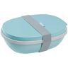 MEPAL Lunchbox Ellipse duo 7,5 cm hoch grün 825 + 600 ml nordic green