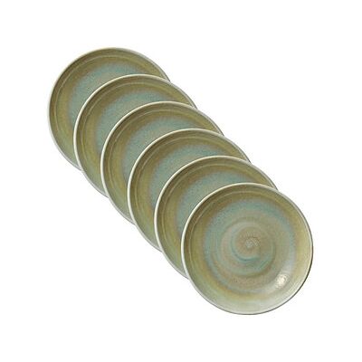 HEART & SOUL Thyme Suppenteller - 23cm, Hellgrün, Packung 6 HEART & SOUL Thyme Suppenteller - 23cm, Hellgrün, Packung 6