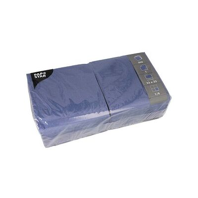 PAPSTAR Servietten dunkelblau 1-lagig 33,0 x 33,3 cm, 500 St. PAPSTAR Servietten dunkelblau 1-lagig 33,0 x 33,3 cm, 500 St.