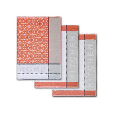 Dyckhoff Geschirrtücher Home & Kitchen koralle 50,0 x 70,0 cm, 3 St. Dyckhoff Geschirrtücher Home & Kitchen koralle 50,0 x 70,0 cm, 3 St.