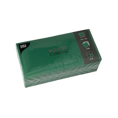 PAPSTAR Servietten Daily Collection grün 2-lagig 24,0 x 24,0 cm, 150 St. PAPSTAR Servietten Daily Collection grün 2-lagig 24,0 x 24,0 cm, 150 St.