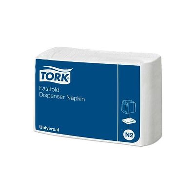 TORK Servietten Fastfold Universal N2 weiß 1-lagig 24,0 x 30,0 cm, 10.800 Tücher TORK Servietten Fastfold Universal N2 weiß 1-lagig 24,0 x 30,0 cm, 10.800 Tücher