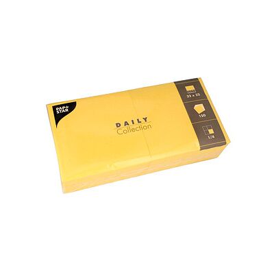 PAPSTAR Servietten Daily Collection gelb 2-lagig 32,0 x 32,0 cm, 150 St. PAPSTAR Servietten Daily Collection gelb 2-lagig 32,0 x 32,0 cm, 150 St.