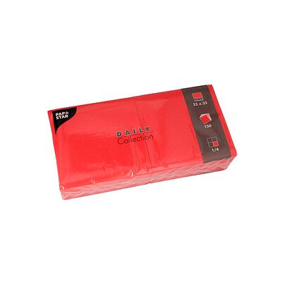 PAPSTAR Servietten Daily Collection rot 2-lagig 32,0 x 32,0 cm, 150 St. PAPSTAR Servietten Daily Collection rot 2-lagig 32,0 x 32,0 cm, 150 St.