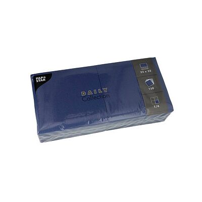 PAPSTAR Servietten Daily Collection dunkelblau 2-lagig 32,0 x 32,0 cm, 150 St. PAPSTAR Servietten Daily Collection dunkelblau 2-lagig 32,0 x 32,0 cm, 150 St.