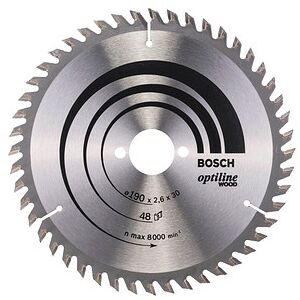 BOSCH Optiline Wood Kreissägeblatt 190,0 mm, 48 Zähne, 1 St. BOSCH Optiline Wood Kreissägeblatt 190,0 mm, 48 Zähne, 1 St.